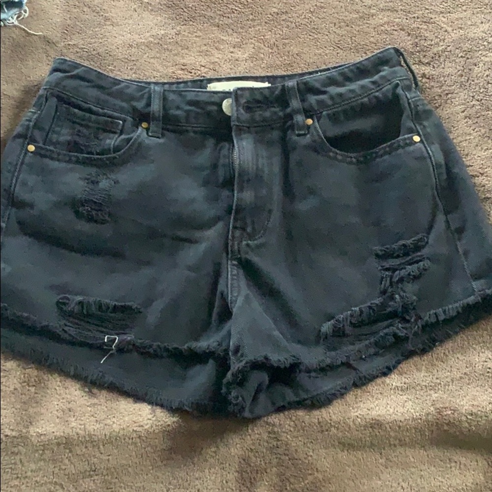 Pacsun high rise festival shorts- black!